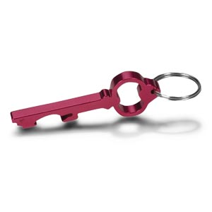 Promotional key shaped keyring